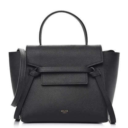 Celine Grained Calfskin Nano Belt Bag Black 1 of 6