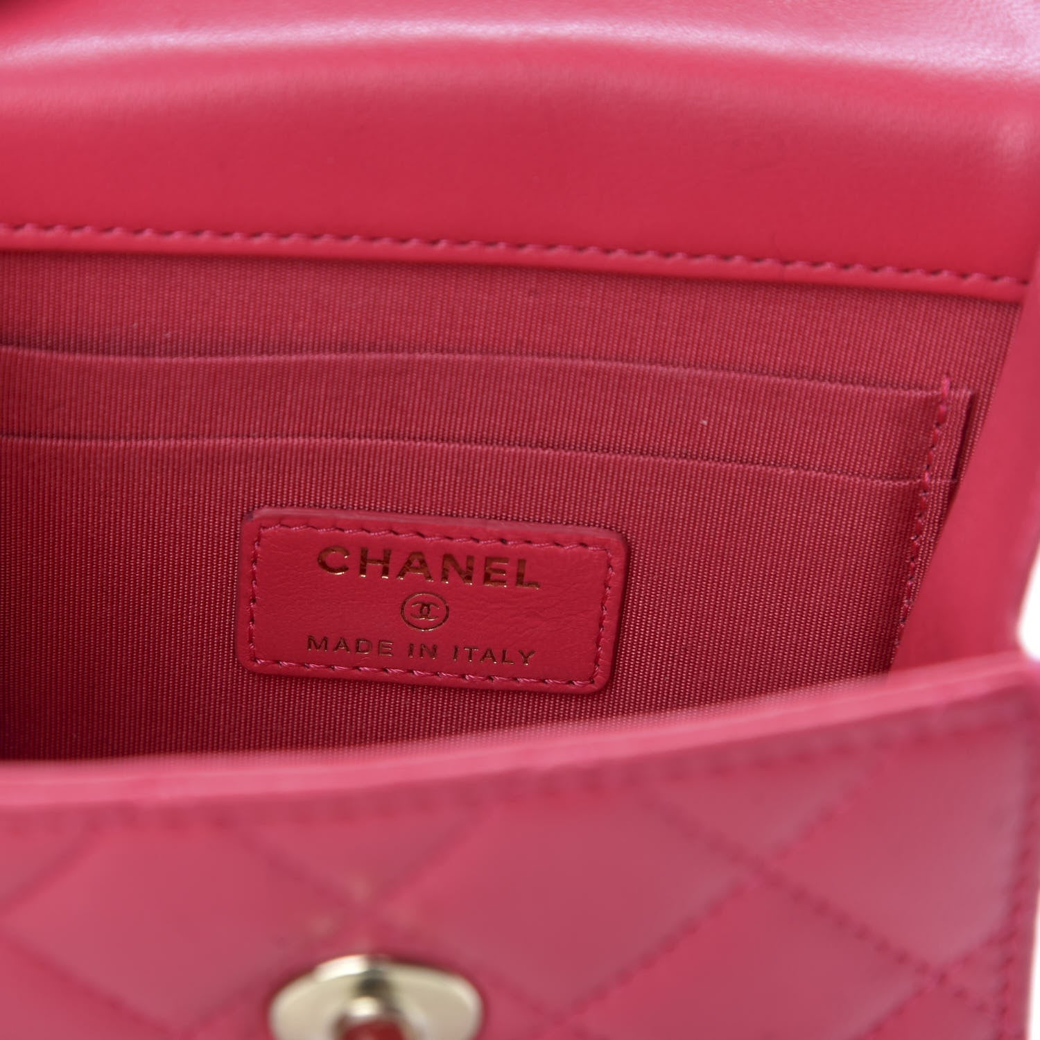 Chanel Lambskin Quilted Mini Trendy CC Clutch With Chain Pink 8 of 10