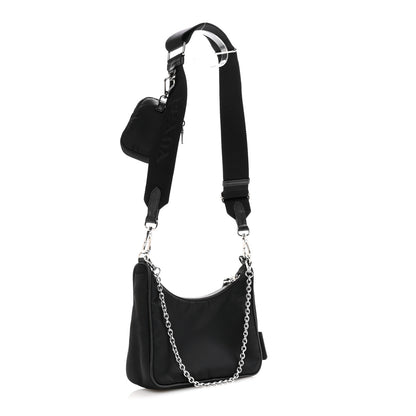 Prada Nylon Re-Edition 2005 Shoulder Bag Black 3 of 10