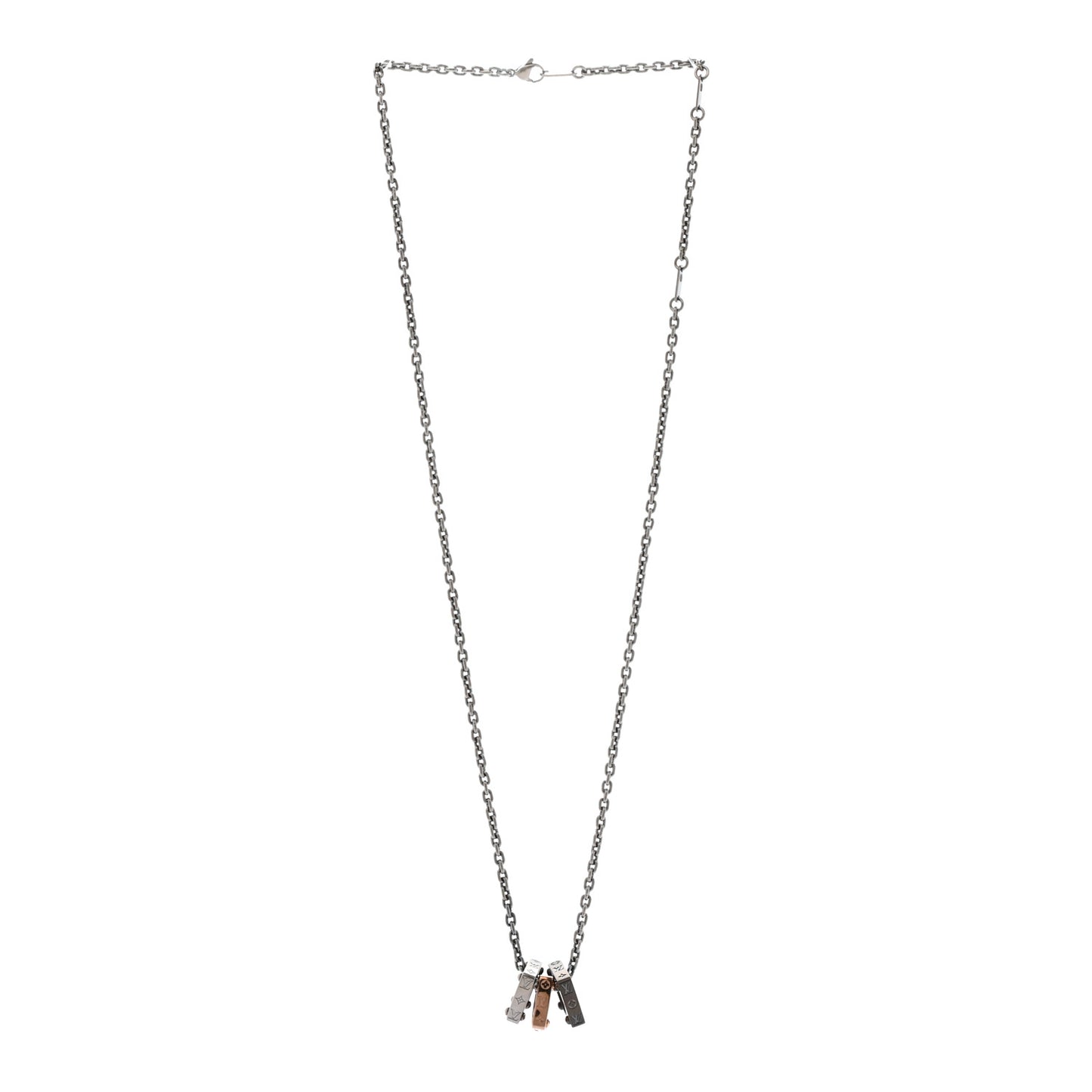 Metal Monogram Bold Necklace Multicolor