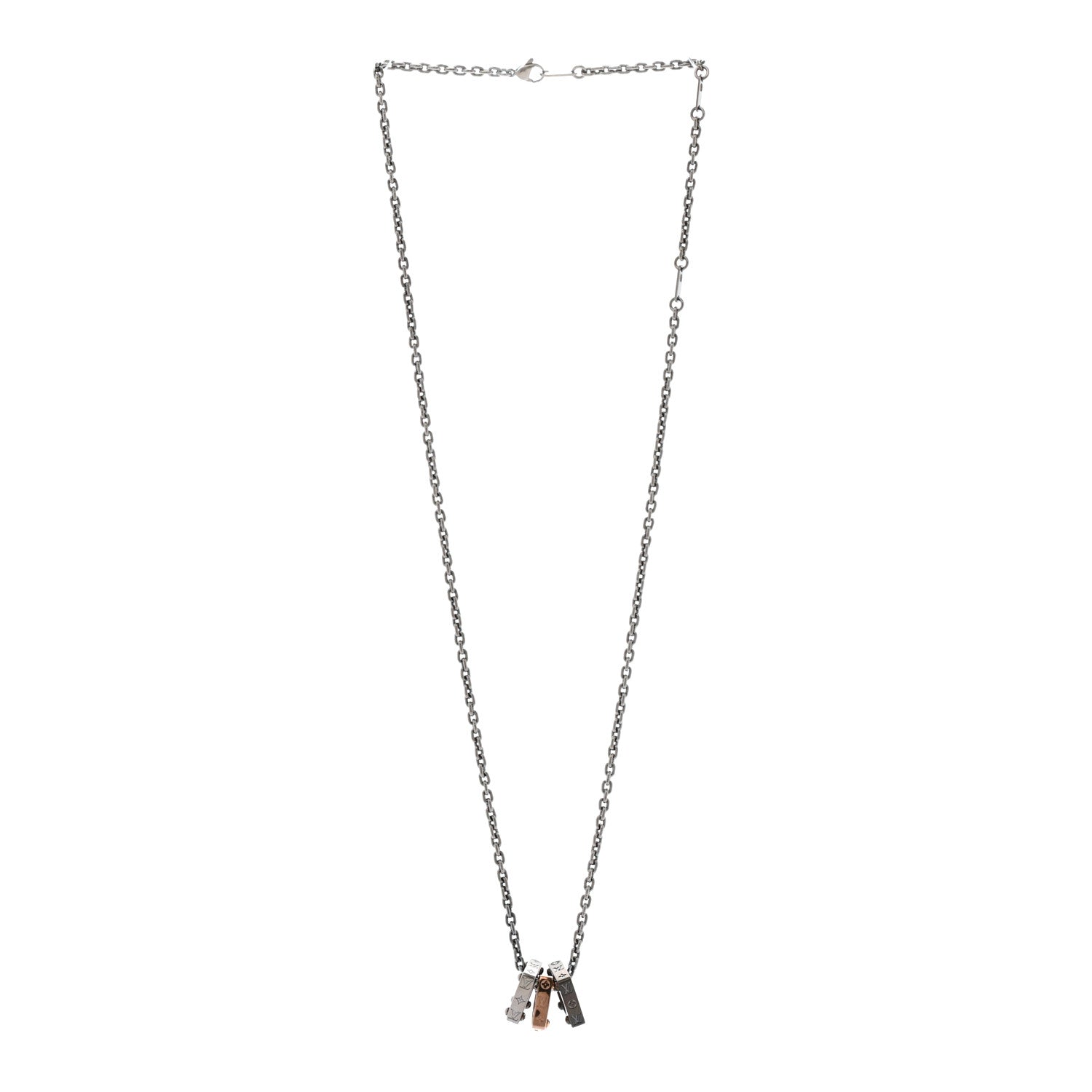 Louis Vuitton Metal Monogram Bold Necklace Multicolor 3 of 6