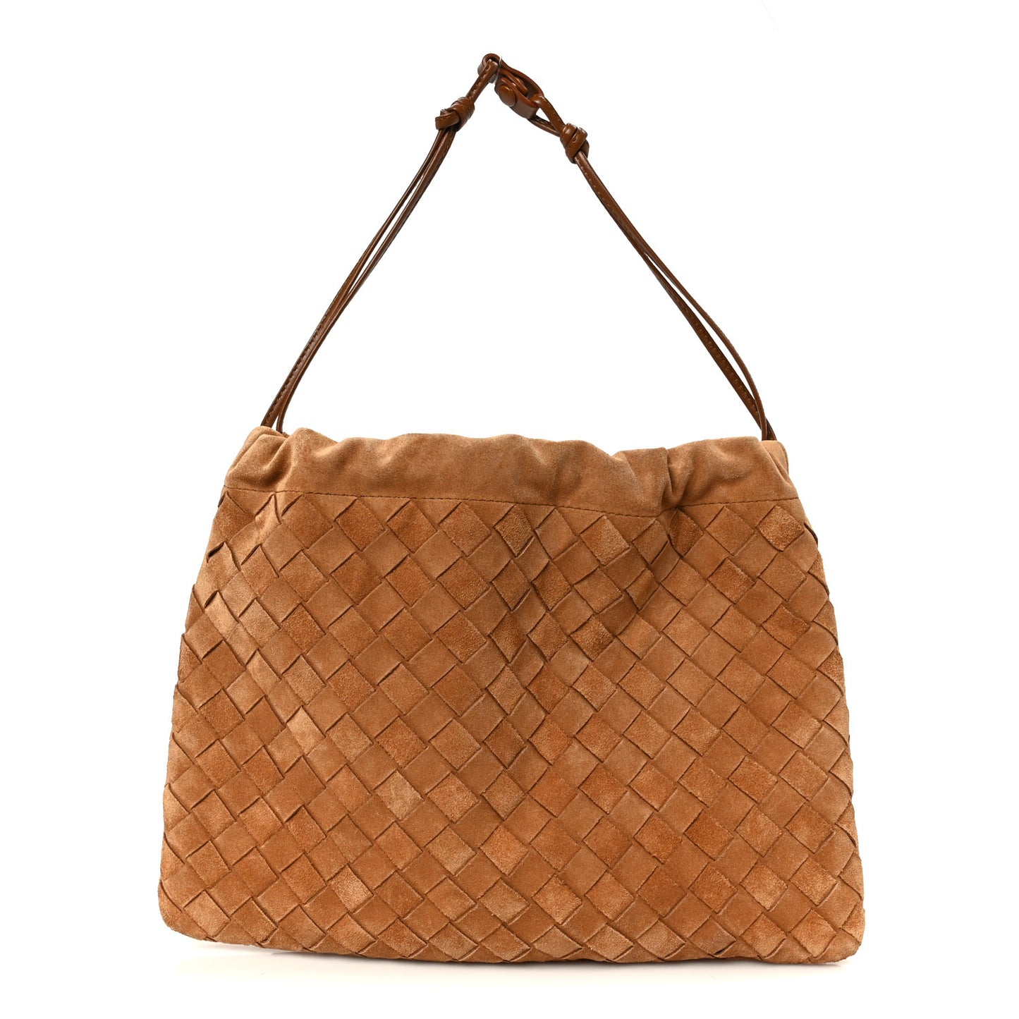Suede Calfskin Intrecciato Dustbag Brown