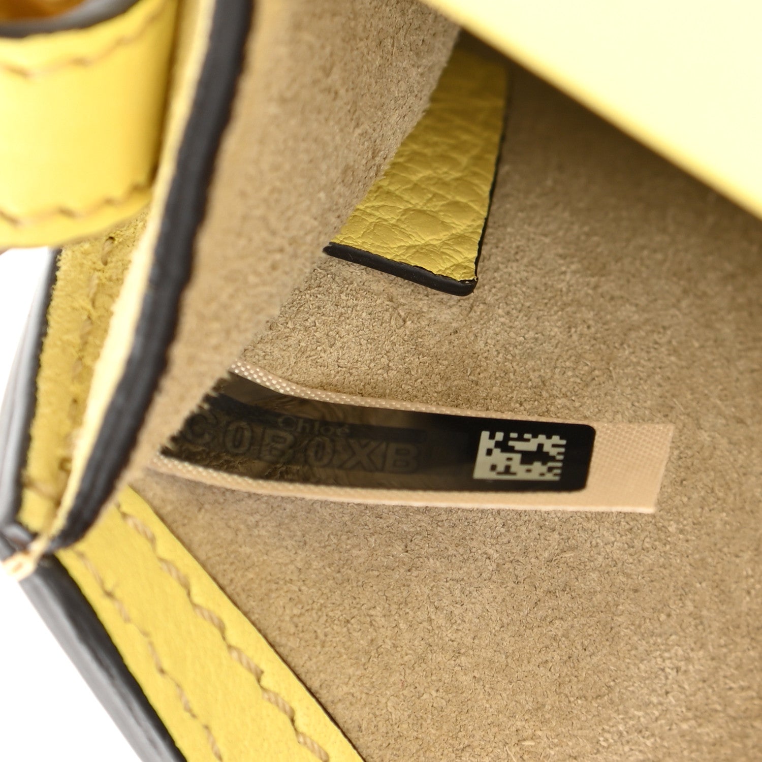 Chloe Calfskin Suede Small Nile Bracelet Bag Lemonade 7 of 10