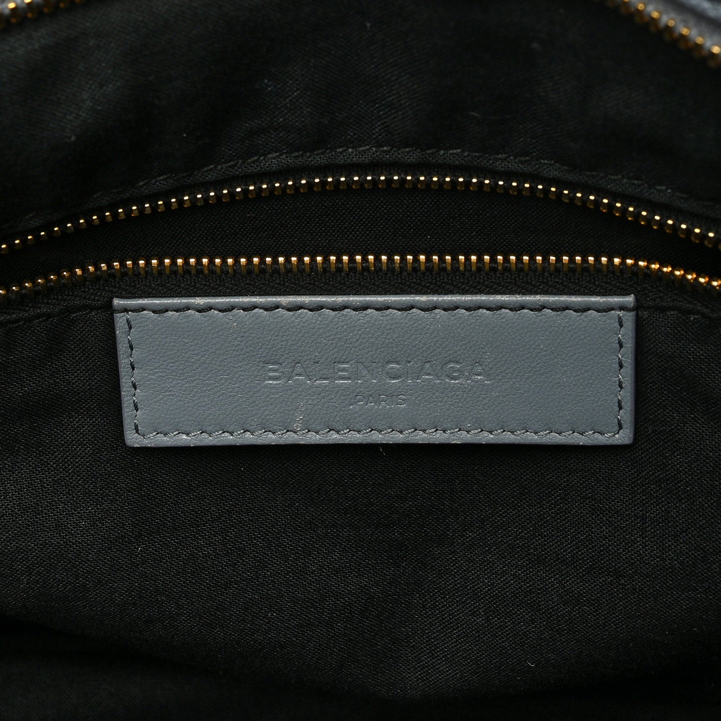 Chevre Gold Metallic Edge Hardware Town Bleu Acier