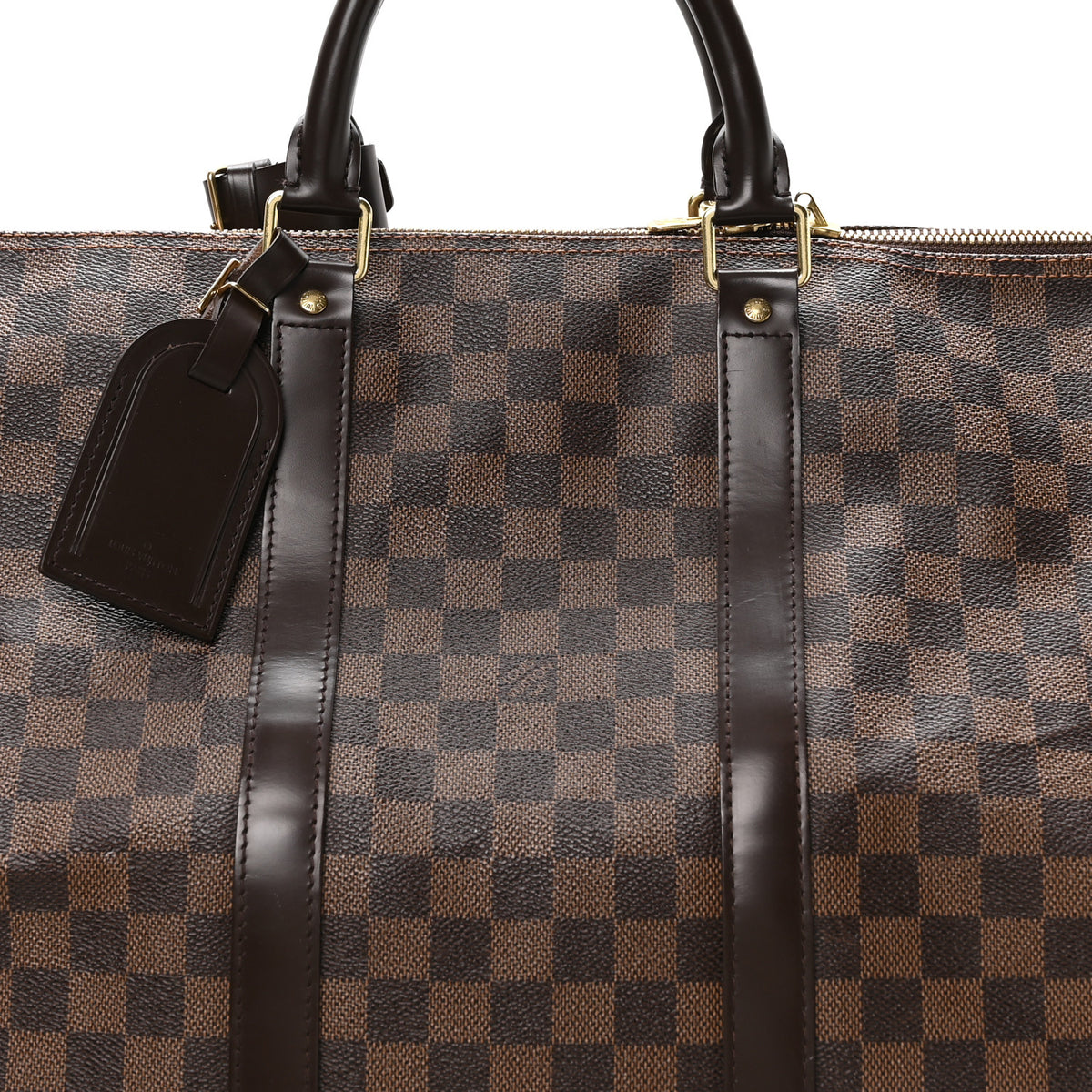 Louis Vuitton Damier Ebene Keepall Bandouliere 55 8 of 12