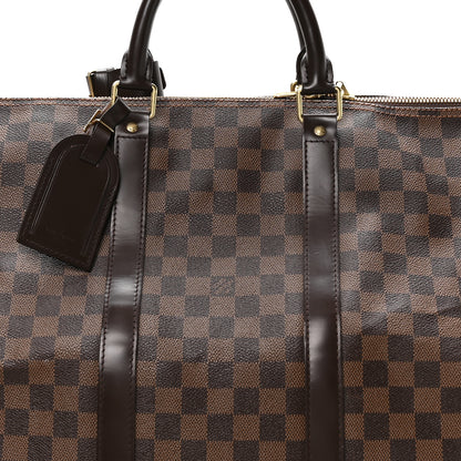 Louis Vuitton Damier Ebene Keepall Bandouliere 55 8 of 12