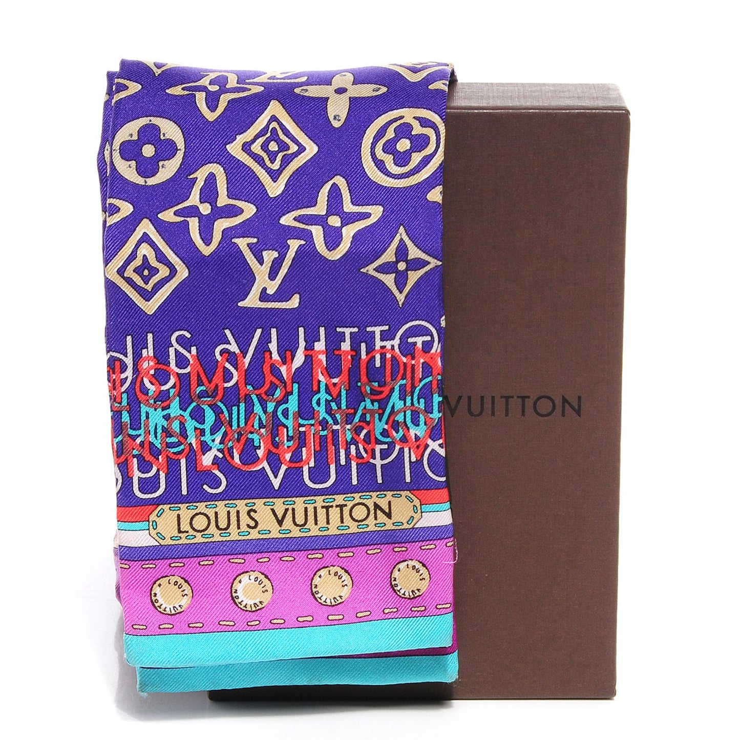 Silk Monogram Map Bandeau