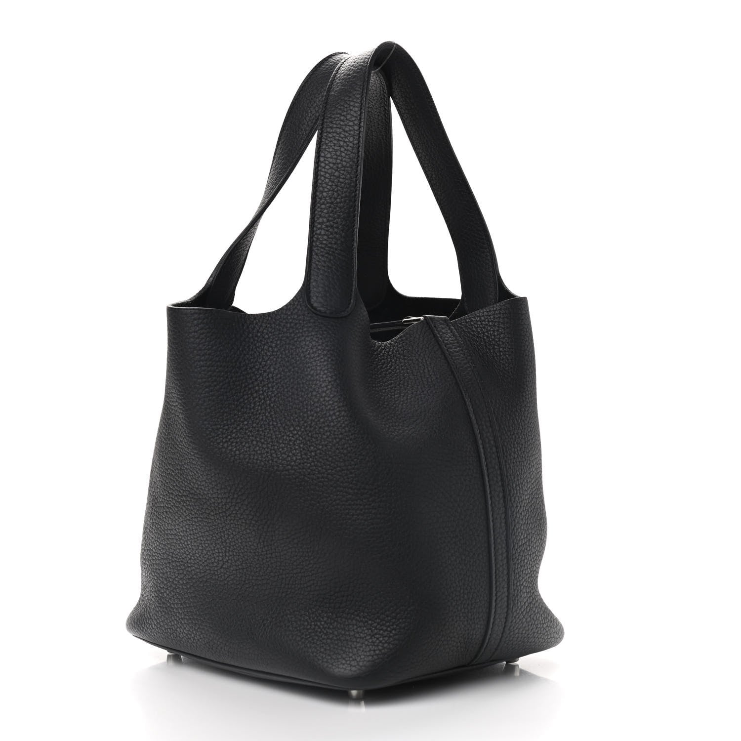 Hermes Taurillon Clemence Picotin Lock 22 MM Black 3 of 9