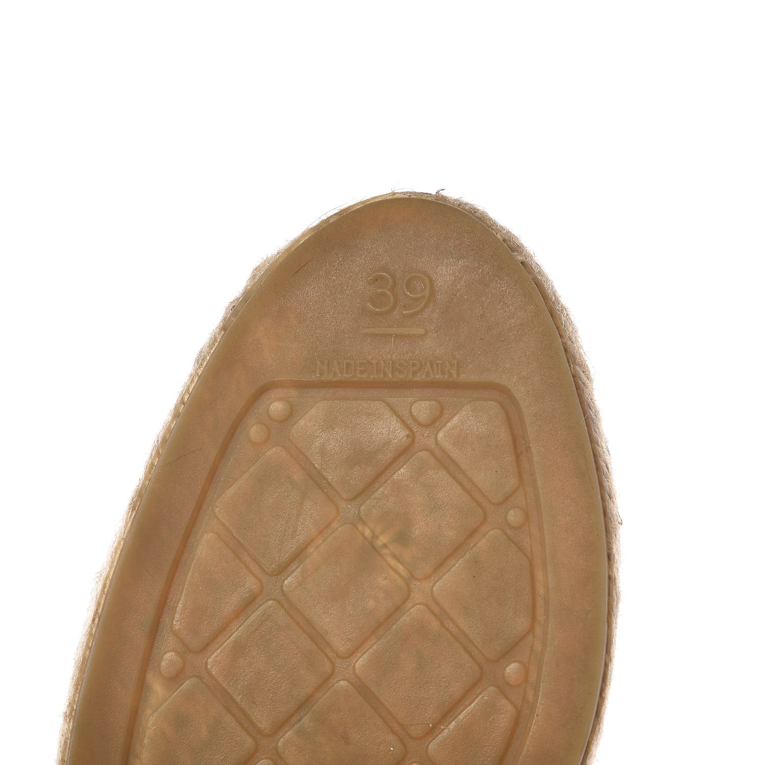 Chanel Lambskin CC Espadrilles 39 Beige Black 9 of 10