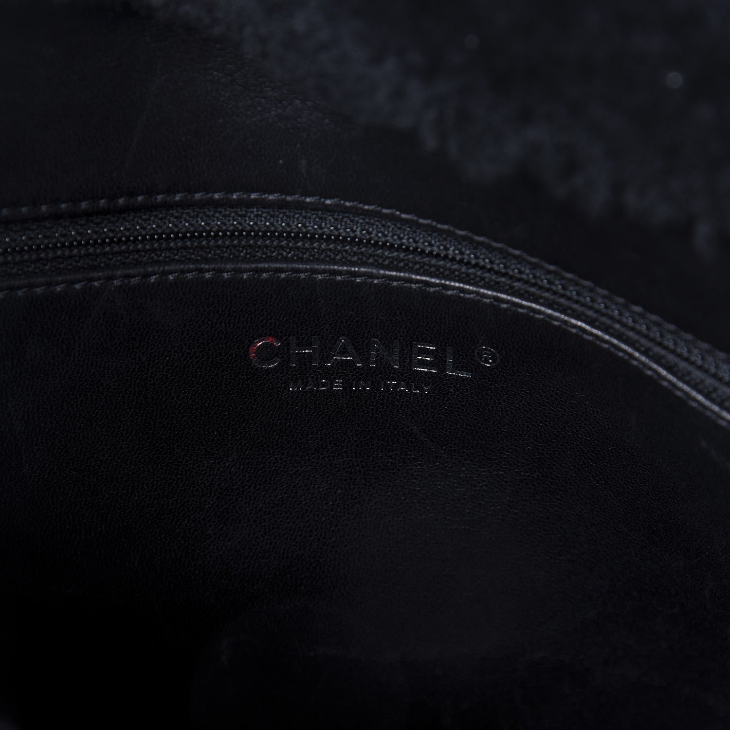 Chanel Shearling Lambskin 100% Tote Black 9 of 9