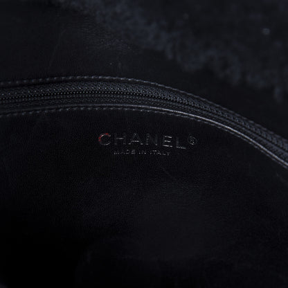 Chanel Shearling Lambskin 100% Tote Black 9 of 9