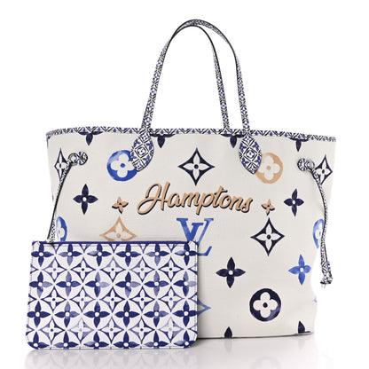 Louis Vuitton Monogram Canvas By The Pool Hamptons 2.0 Neverfull GM Blue 3 of 13