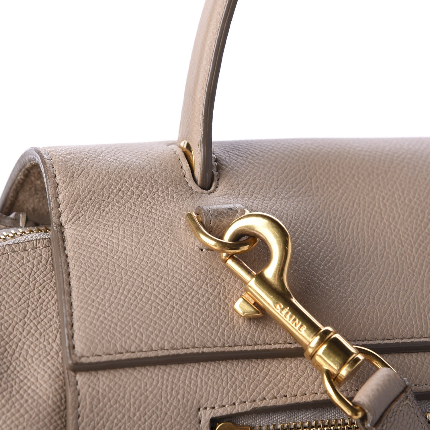 Celine Grained Calfskin Mini Belt Bag Light Taupe 13 of 14