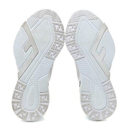 Fendi Nylon Suede Transparent Fendi Flow Low Top Sneakers 36 White 6 of 16