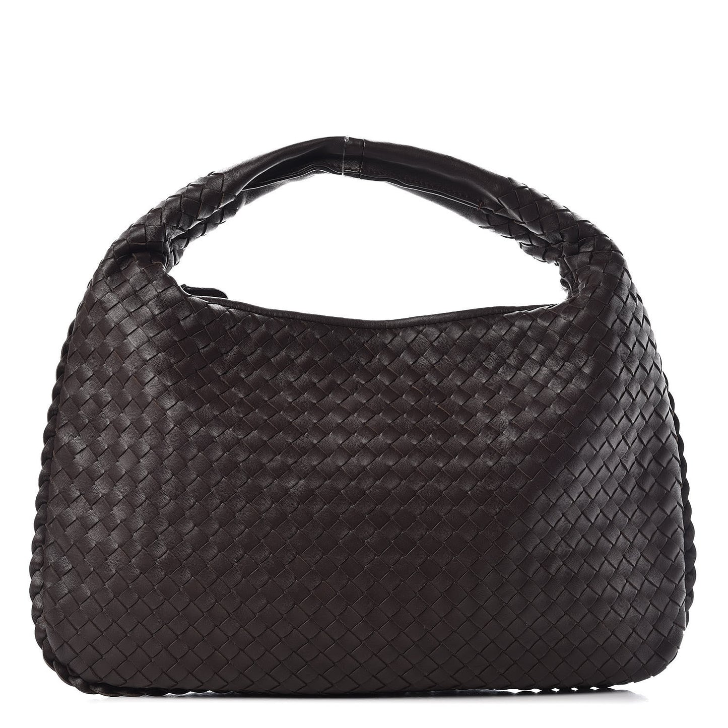 Nappa Intrecciato Medium Veneta Hobo Ebano