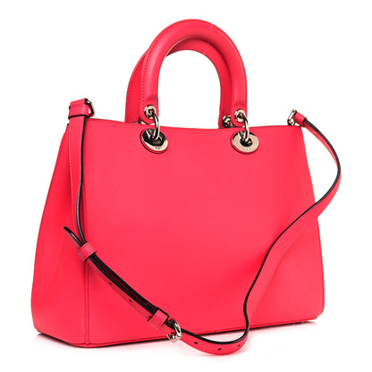 Christian Dior Smooth Calfskin Medium Diorissimo Tote Fuchsia 4 of 19