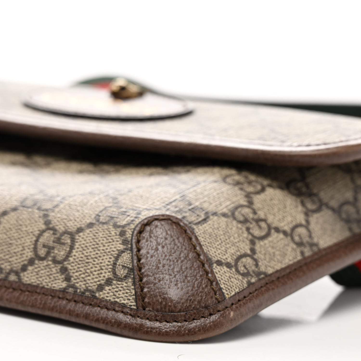 Gucci GG Supreme Monogram Neo Vintage Web Belt Bag Brown 9 of 9