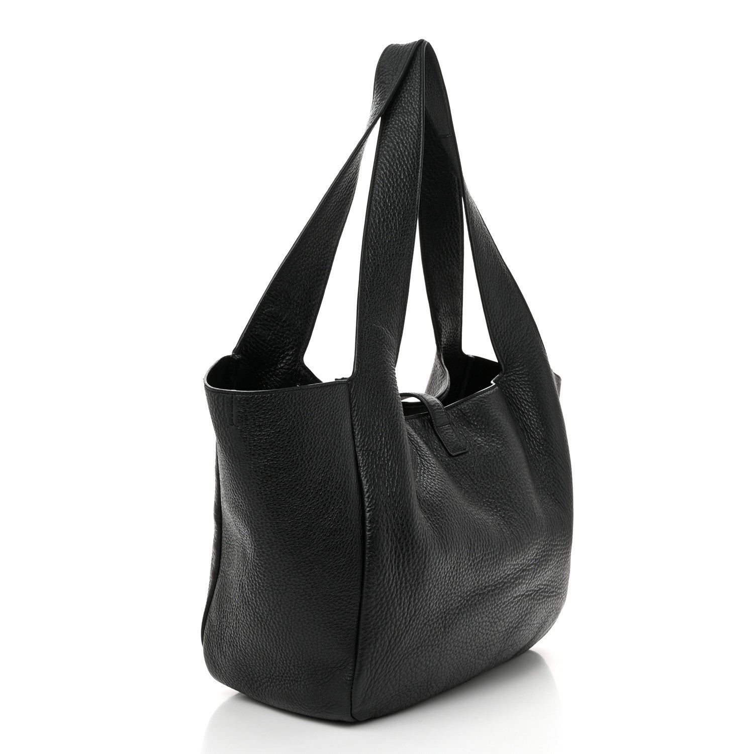 Saint Laurent Grained Deerskin Bea Tote Black 3 of 10