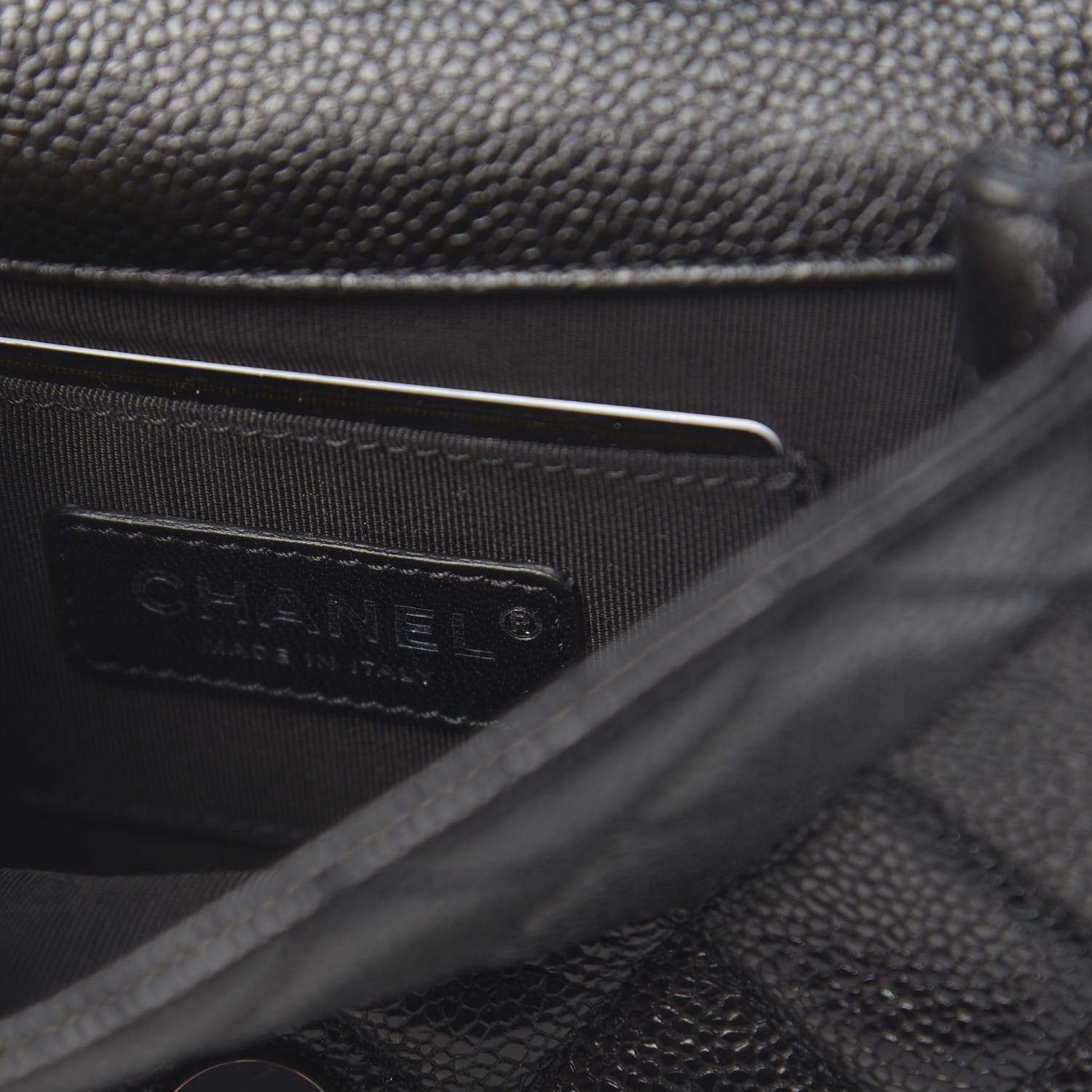Chanel Caviar Quilted Incognito Mini Square Flap Black 6 of 11