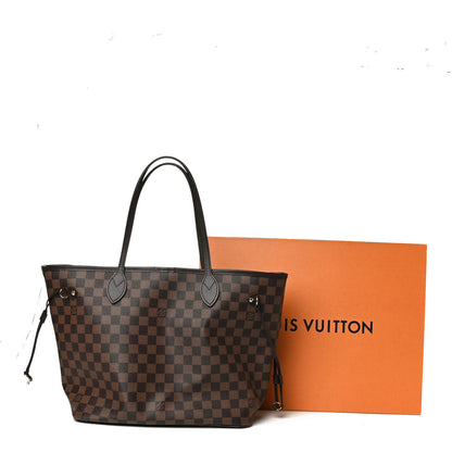 Louis Vuitton Damier Ebene Neo Neverfull MM Rose Ballerine 14 of 14
