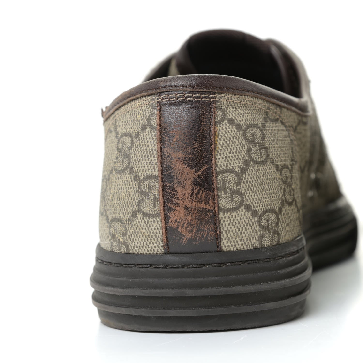 Gucci GG Supreme Monogram Mens Sneakers 8.5 Brown 15 of 22