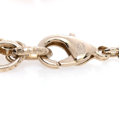 Chanel Crystal Pearl Papyrus Bracelet Gold Grey 5 of 5