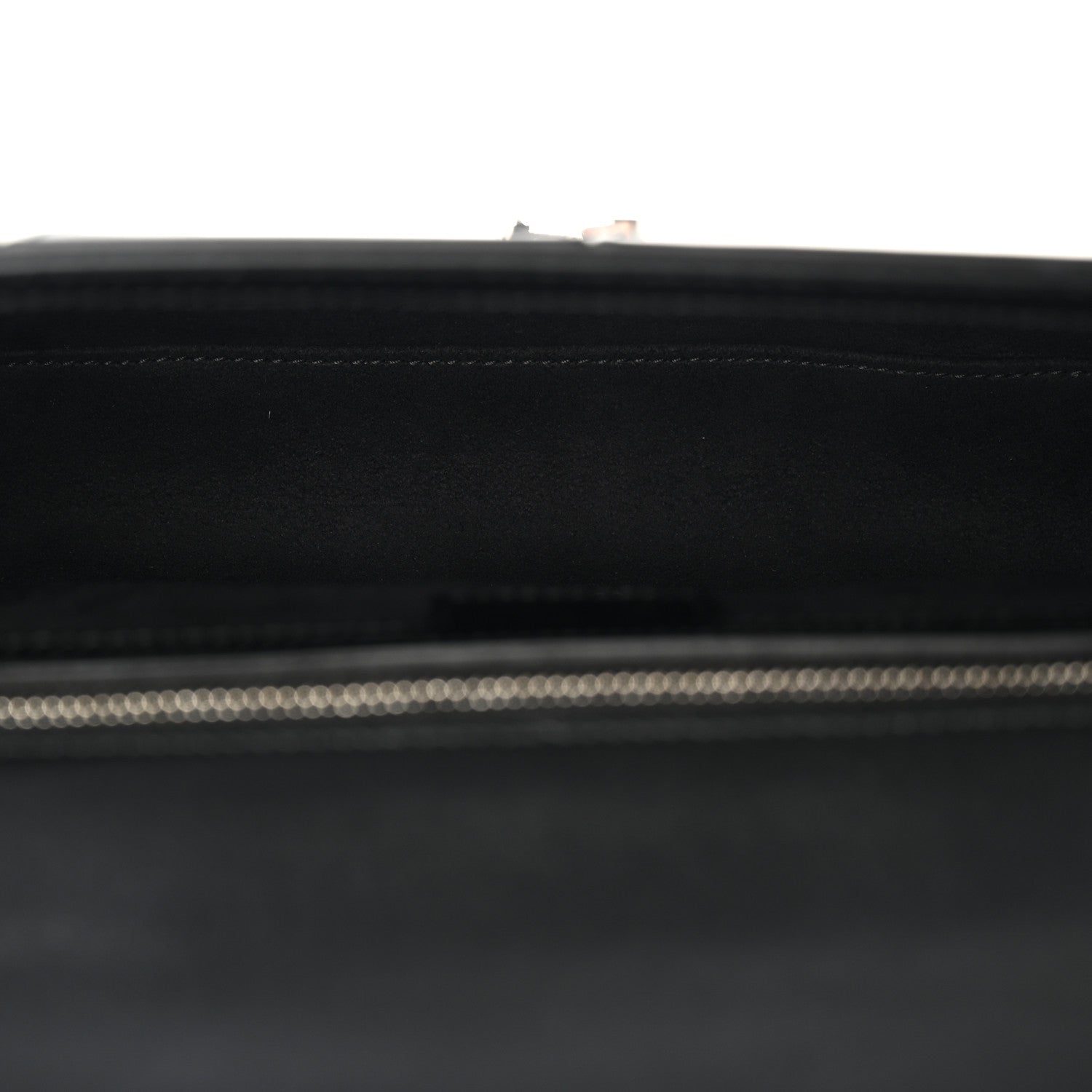 Gucci Senna Calfskin Lines Petite GG Top Handle Shoulder Bag Black Mystic White 5 of 10