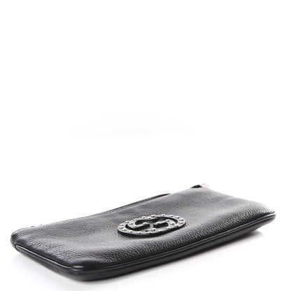 Gucci Pebbled Calfskin Studded Soho Wristlet Black 3 of 9