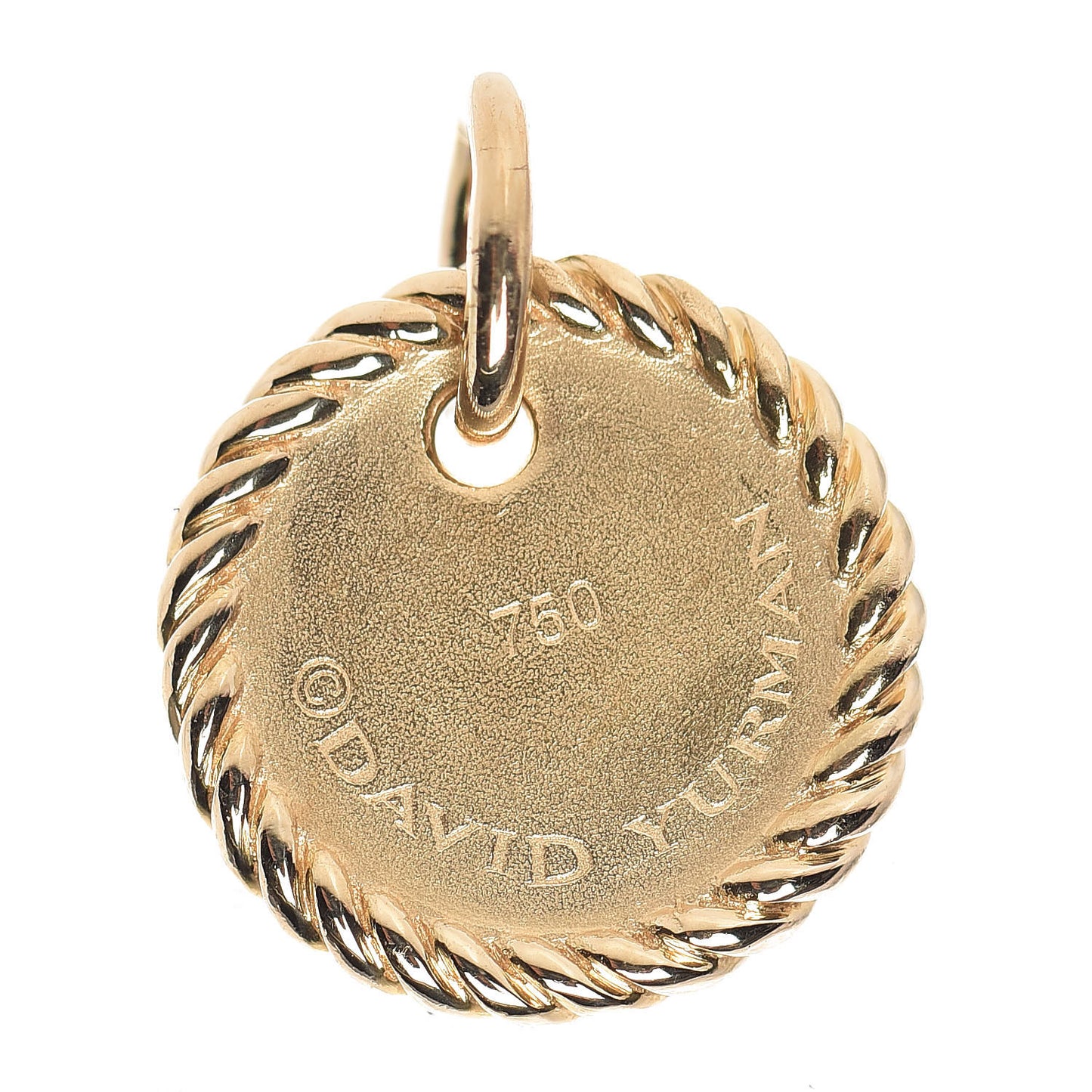 18K Yellow Gold Diamond Initial G Charm