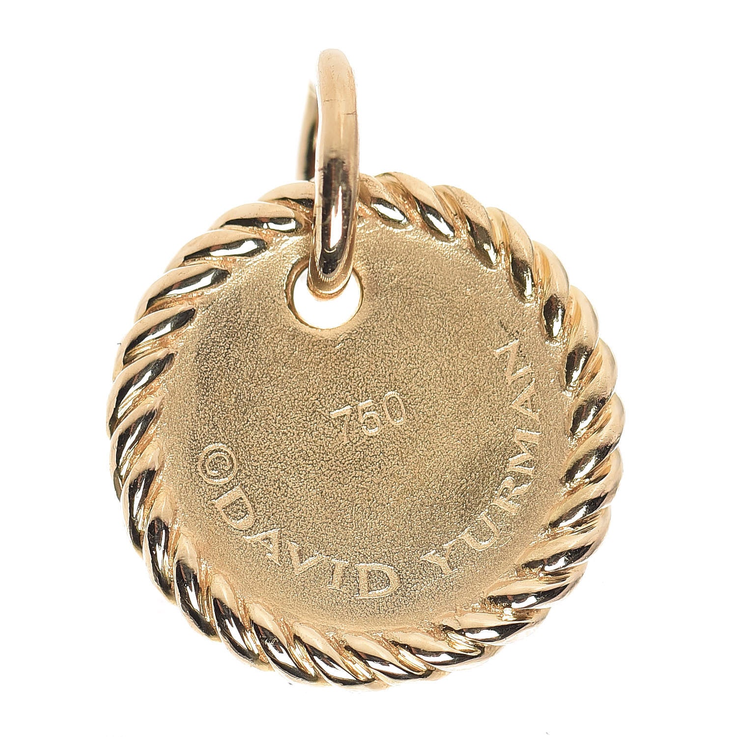 David Yurman 18K Yellow Gold Diamond Initial G Charm 3 of 3