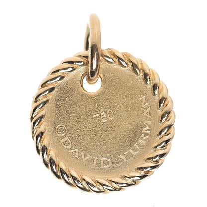 David Yurman 18K Yellow Gold Diamond Initial G Charm 3 of 3