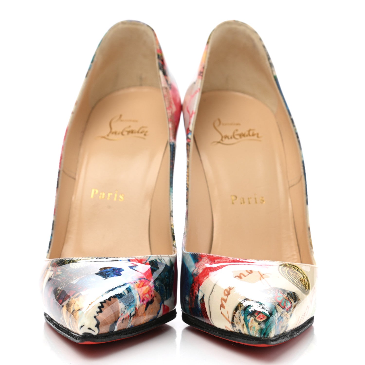 Christian Louboutin Patent Trash Pigalle Follies 100 Pumps 36.5 Multicolor 2 of 10