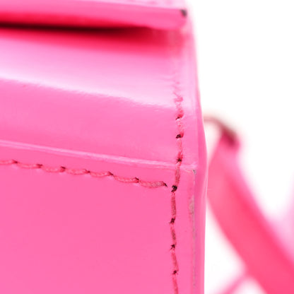 Balenciaga Shiny Box Calfskin Small Hourglass Top Handle Bag Fluo Pink 12 of 14