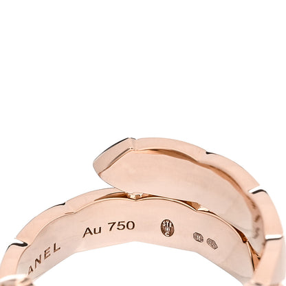 Chanel 18K Beige Gold Diamond Coco Crush Toi Et Moi Ring 53 6.5 6 of 6