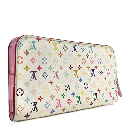 Louis Vuitton Monogram Multicolor Insolite Wallet White Litchi 3 of 8