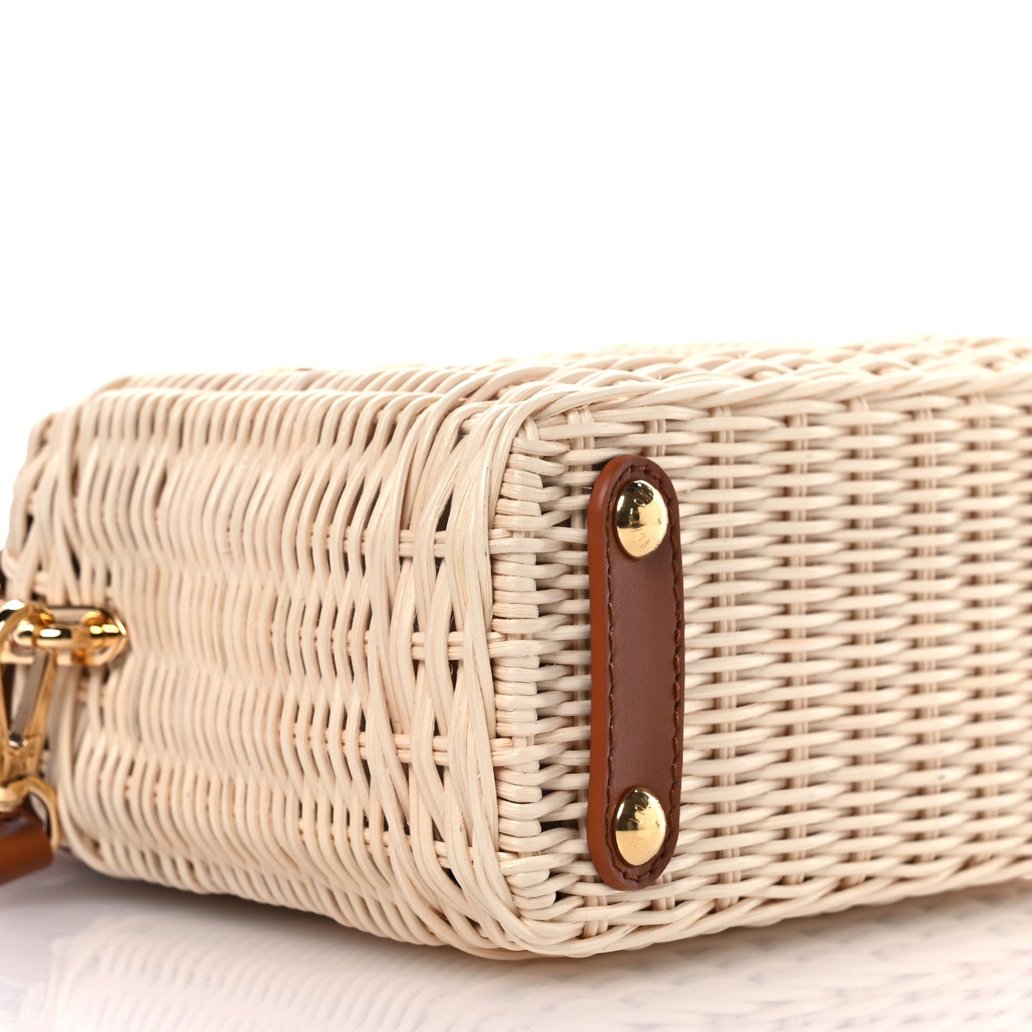 Louis Vuitton Rattan Calfskin Capucines Mini Brown 8 of 10
