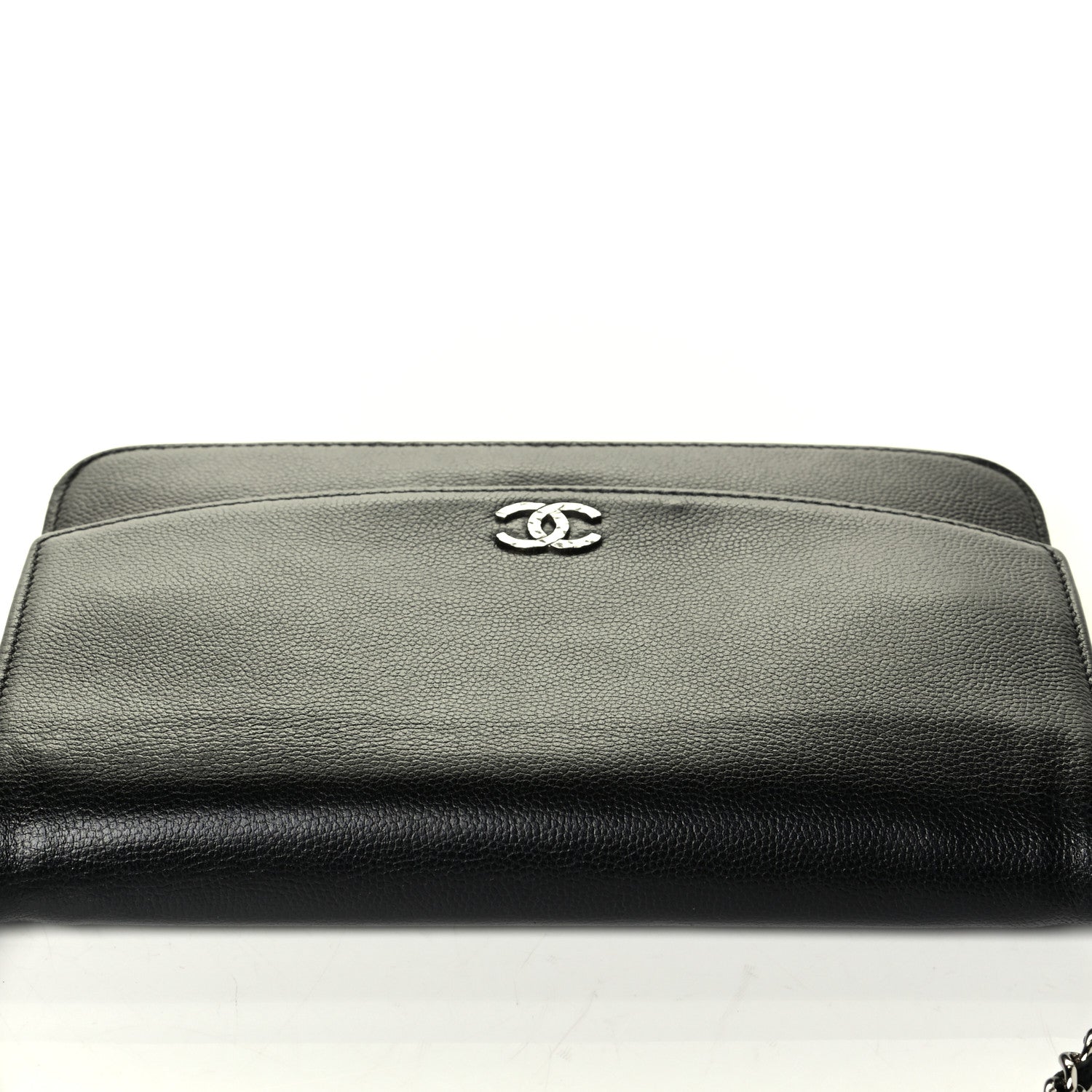 Chanel Caviar Sevruga Wallet On Chain WOC Black 7 of 7