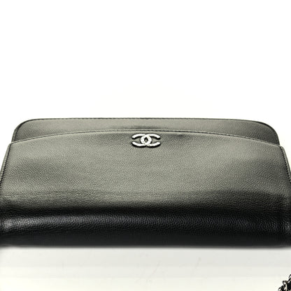 Chanel Caviar Sevruga Wallet On Chain WOC Black 7 of 7