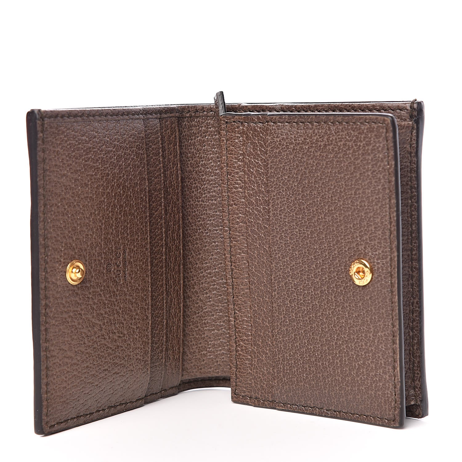 Gucci GG Supreme Monogram Web Ophidia Card Case Beige New Acero 5 of 11