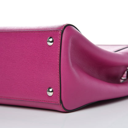 Fendi Vitello Elite Petite 2Jours Tote Magenta 10 of 11