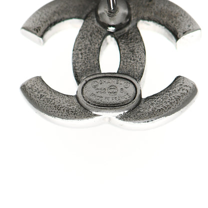 Chanel Ruthenium Crystal CC Earrings Multicolor 4 of 4