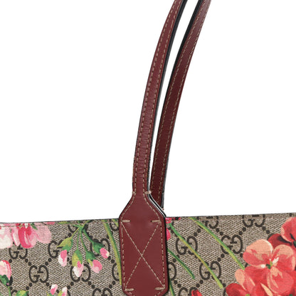Gucci GG Supreme Monogram Blooms Medium Reversible Tote Beige Multicolor Dry Rose 17 of 21