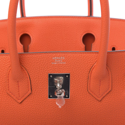 Hermes Togo Birkin 30 Orange Poppy 6 of 11