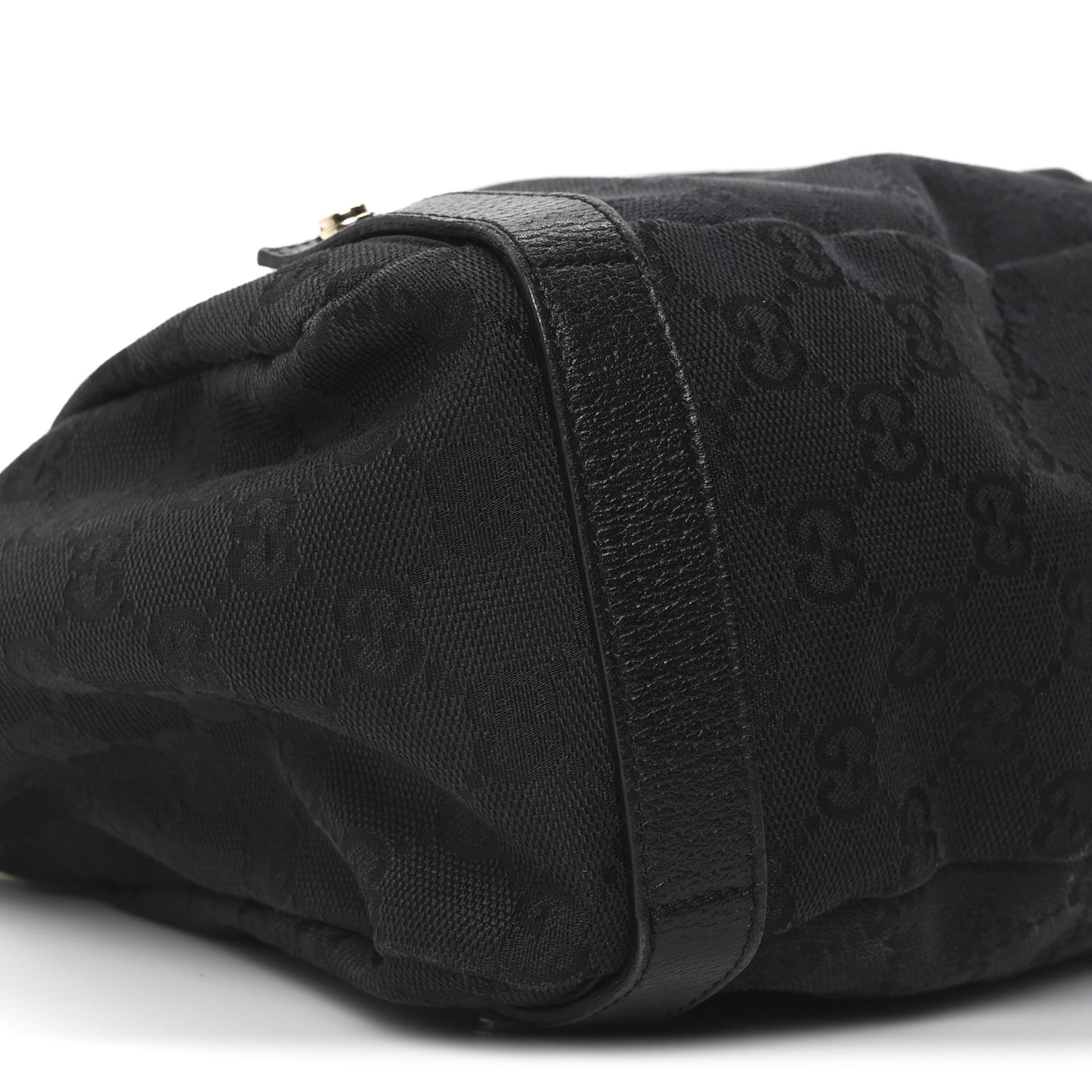 Monogram Medium Abbey Shoulder Bag Black
