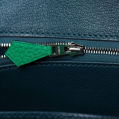 Hermes Togo Verso Birkin 25 Menthe Vert Bosphore 19 of 35