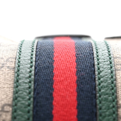 Gucci Soft GG Supreme Monogram Neo VintageWeb Skull Medium Duffle Bag Beige New Acero Green 16 of 20