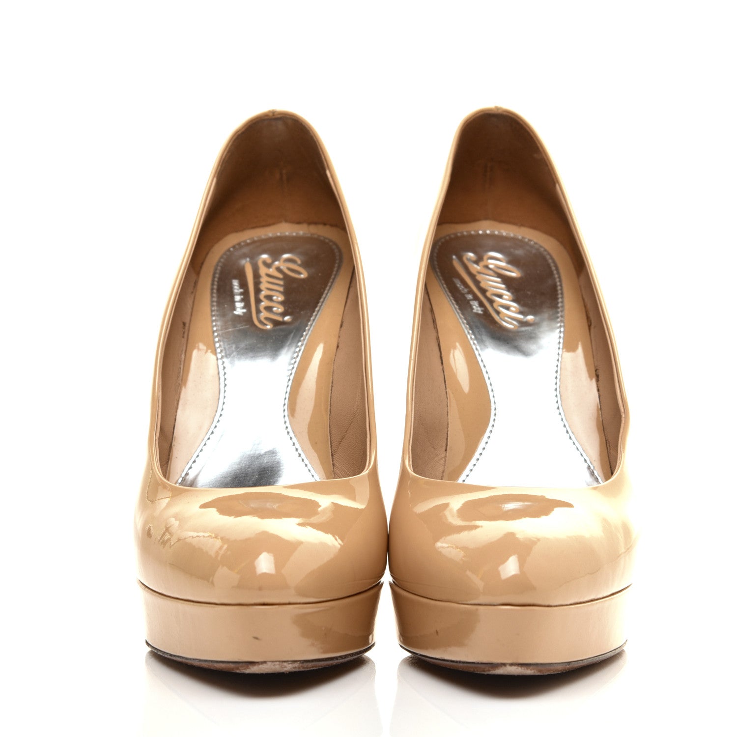 Gucci Patent Platform Pumps 39 Powder 2 of 9