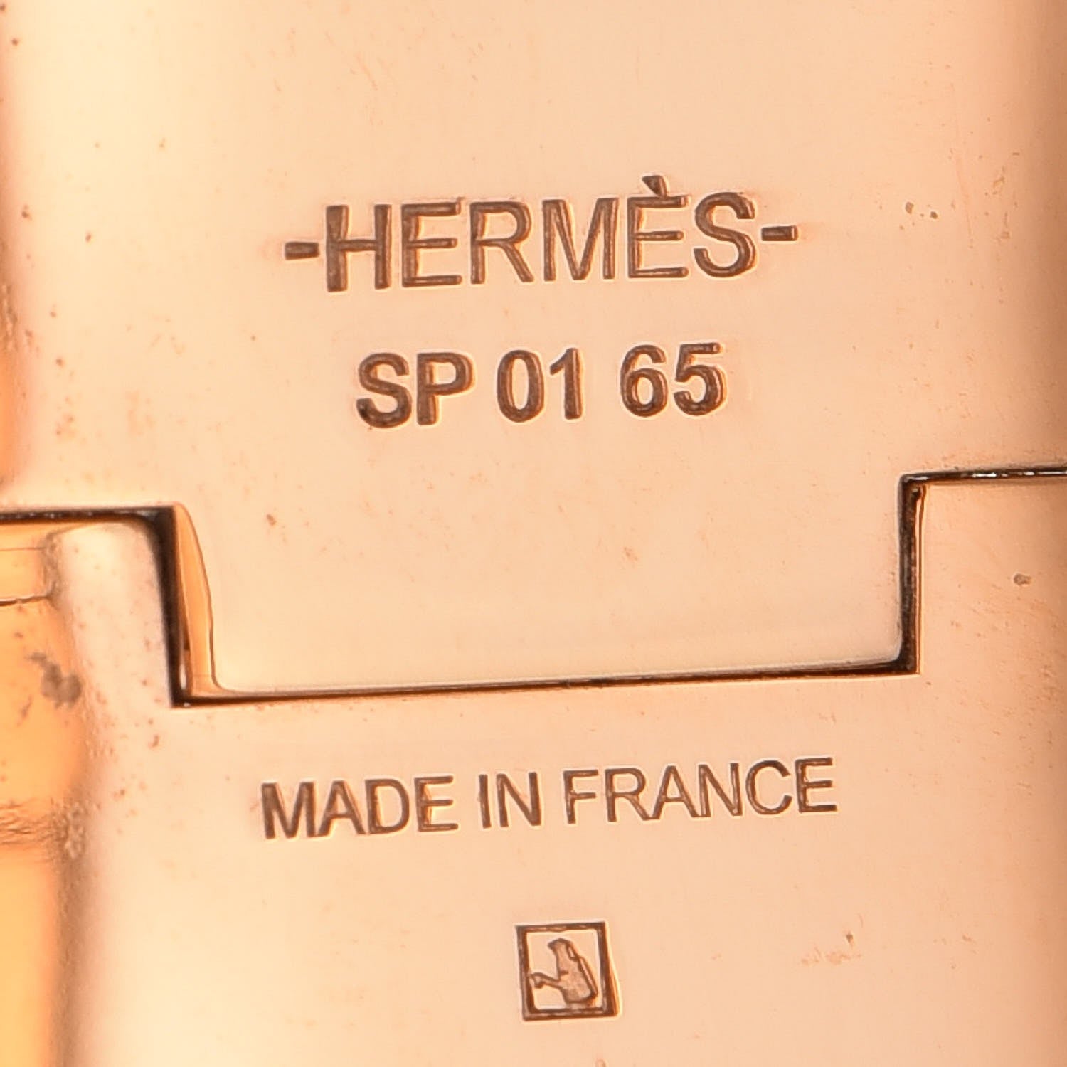 Hermes Enamel Printed Wide Balades Equestres Positif Negatif Hinged Bracelet M Black 4 of 5