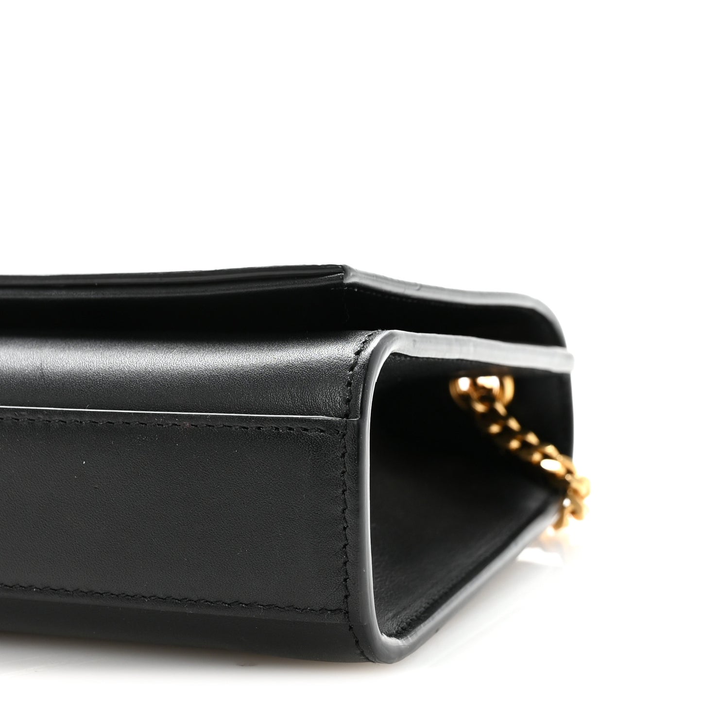 Smooth Calfskin Medium Classic Monogram Kate Tassel Satchel Black