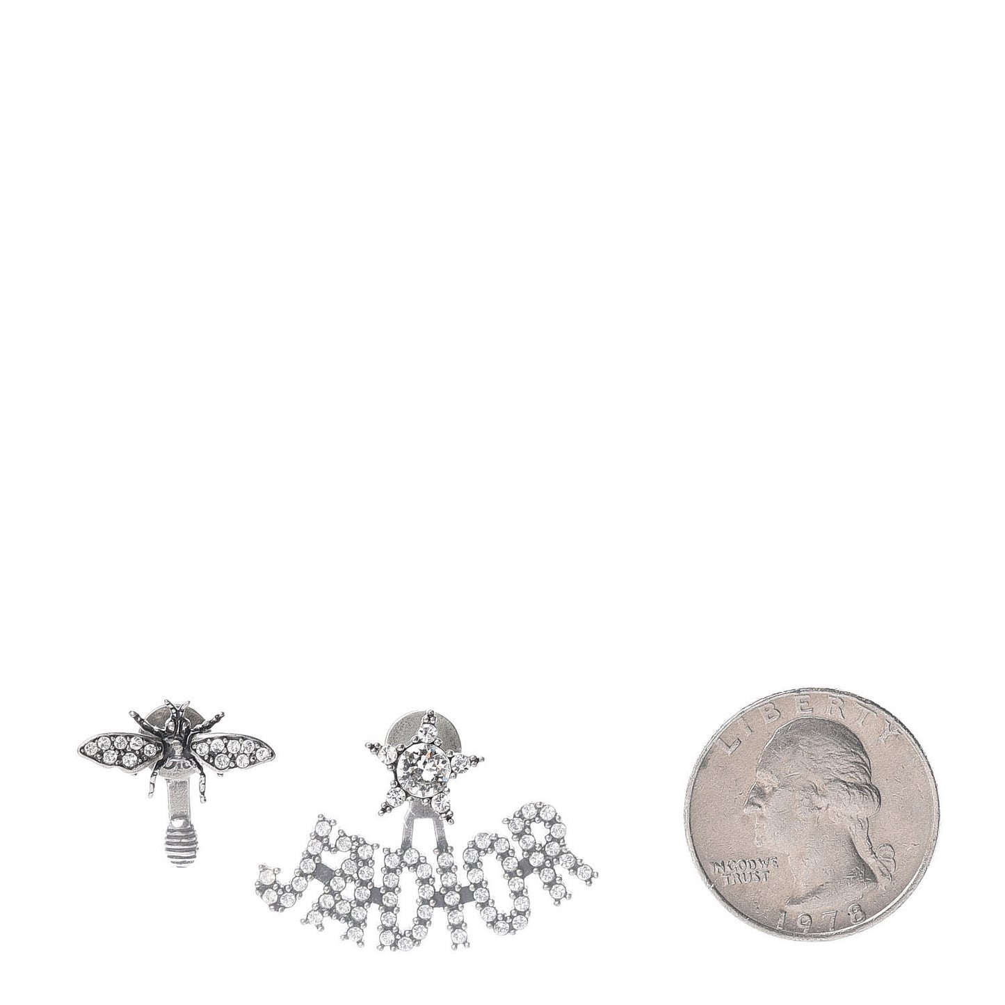 Palladium Crystal J'adior Earrings